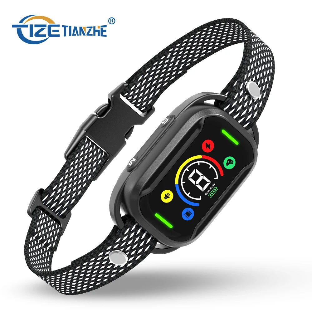New Upgraded 7 levels Color Screen no shock Bark Control anti bark collar for dogs
