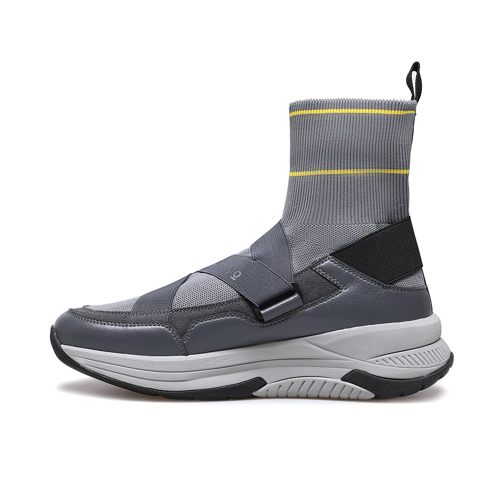 Customize Chunky Platform Men Breathable High Top Sneakers With Logo