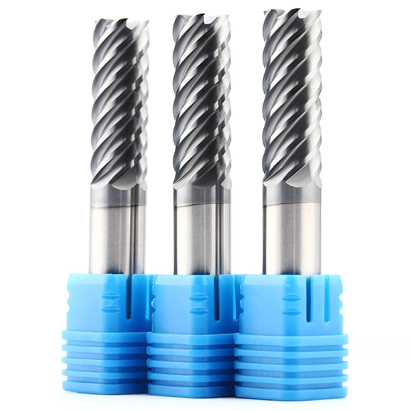 DOHRE 6Flutes OEM Customized Carbide Square End Mill CNC Cutting Tools Finishing End Mill