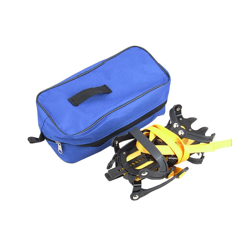 JETSHARK Wholesale 10 Teeth Ice Snow Shoe Covers Anti-slip Spike Crampons Climbing Walking Winter Ice Grippers Snow Chain Cleats
