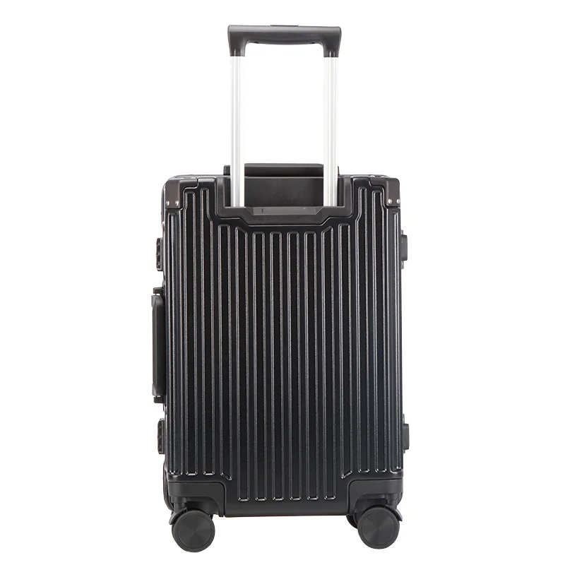 Manufacturers wholesale luggage Japanese aluminum frame rod zipper box male and female students 20 inch carry on
