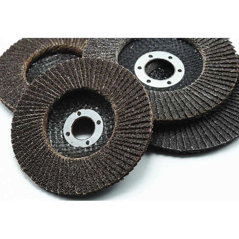 100*16mm Abrasive Tools Fused Alumina Zirconia Grit 60 80 120 Flap Disc for Stainless Steel and Metal Polishing