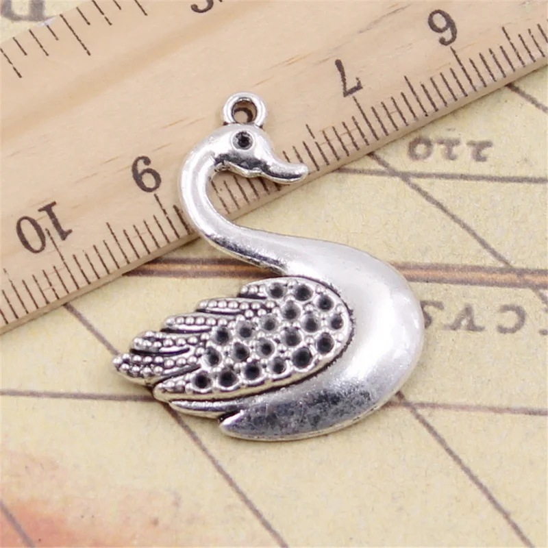 hot selling zinc alloy swan charm for DIY jewelry making swan charms for earing bracelet necklace pendant