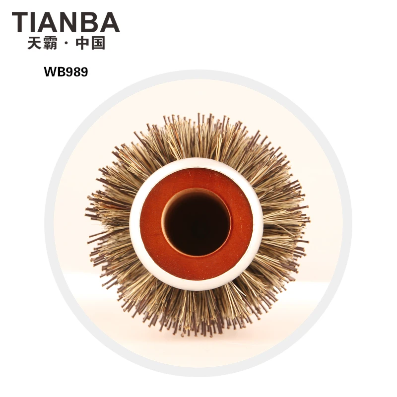 Best Selling Wholesale Ceramic Round Hair Brush With Tip Tail For Salon