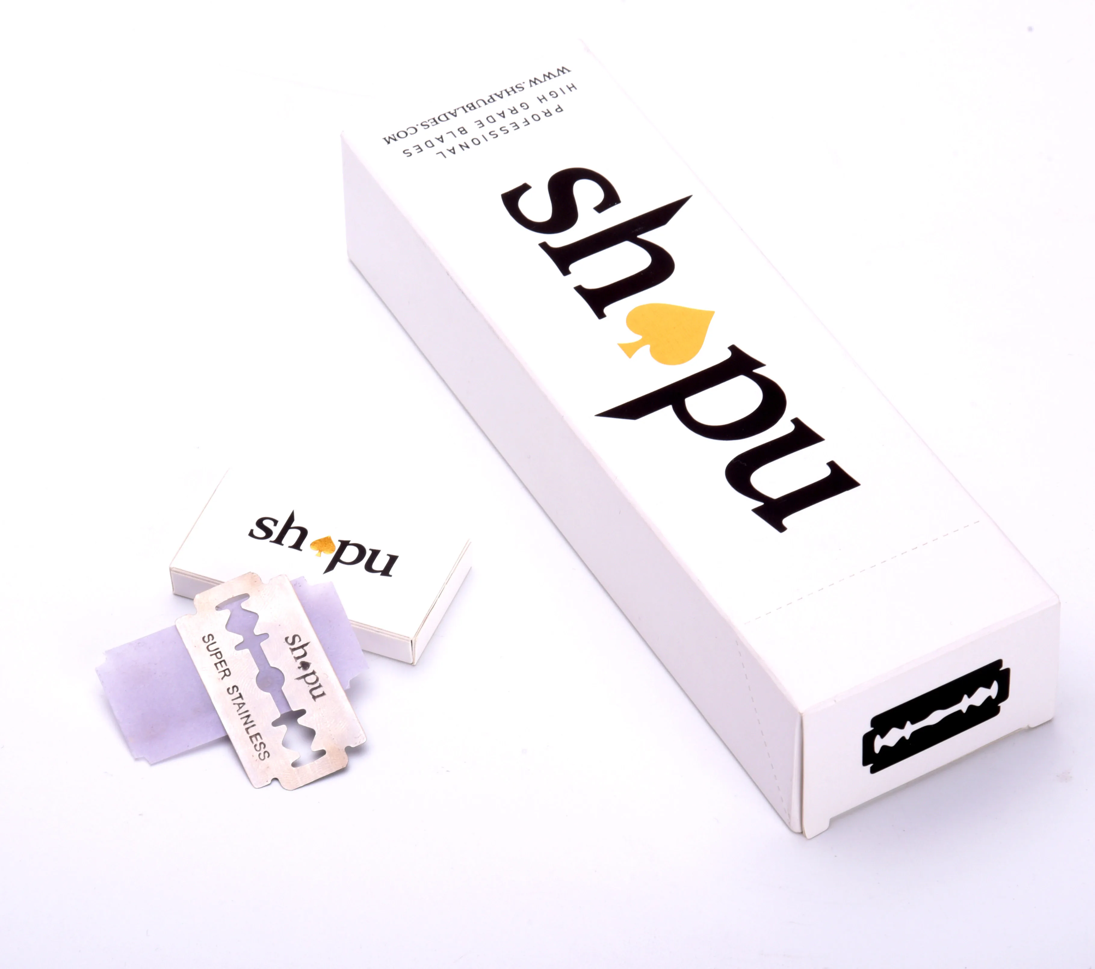 Double 100 Straight Edge Razor Blades for use in Professional Barber Razors