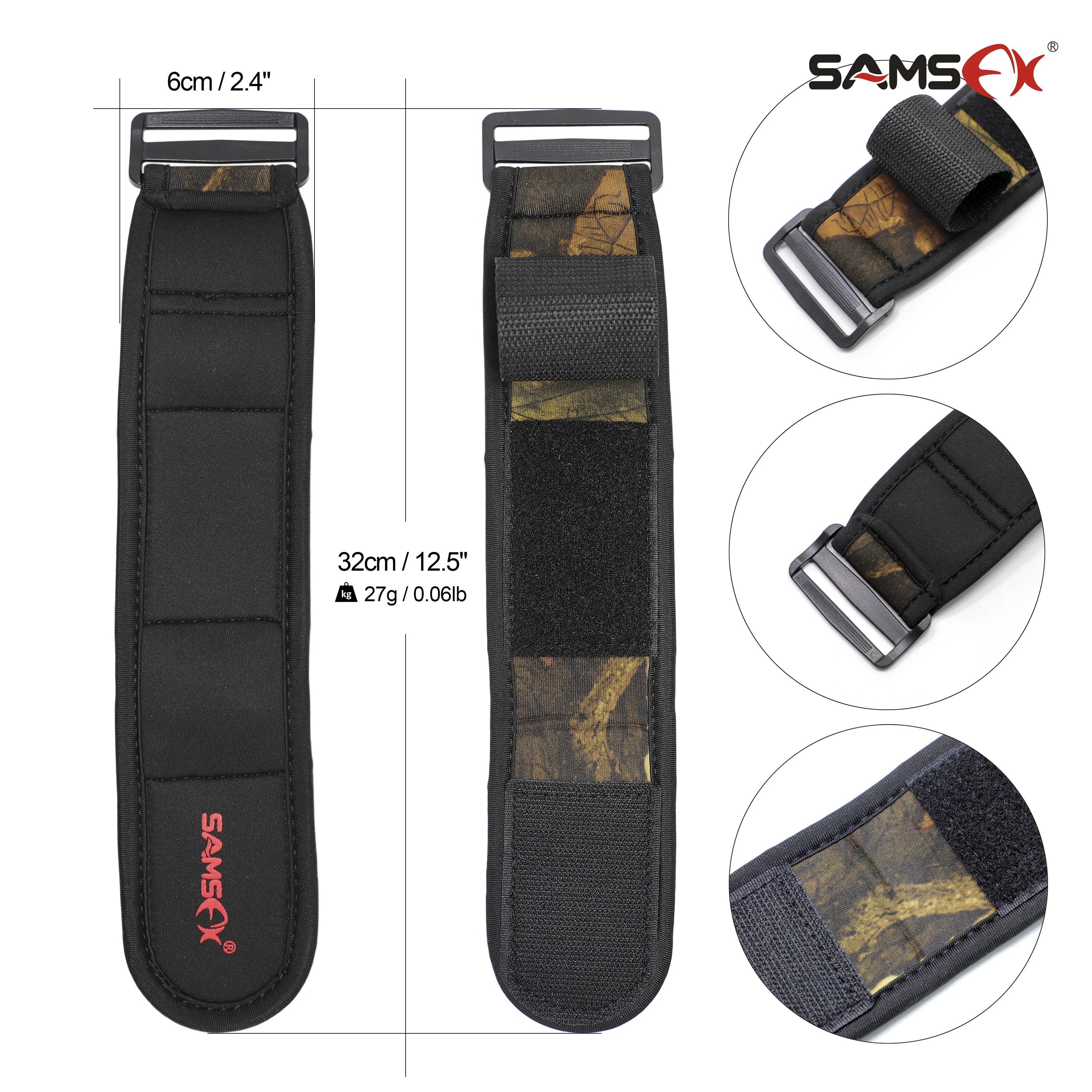 SAMSFX Cast Aid Fly Fishing Belt Rod Holder Wrist Wraps Support