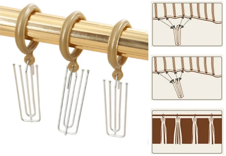 High quality American hook fasteners curtain hook American curtain tape Iron hooks for curtains