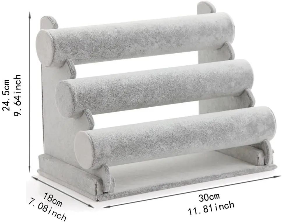Velvet Jewelry Display Stand For Bracelets&Bangles