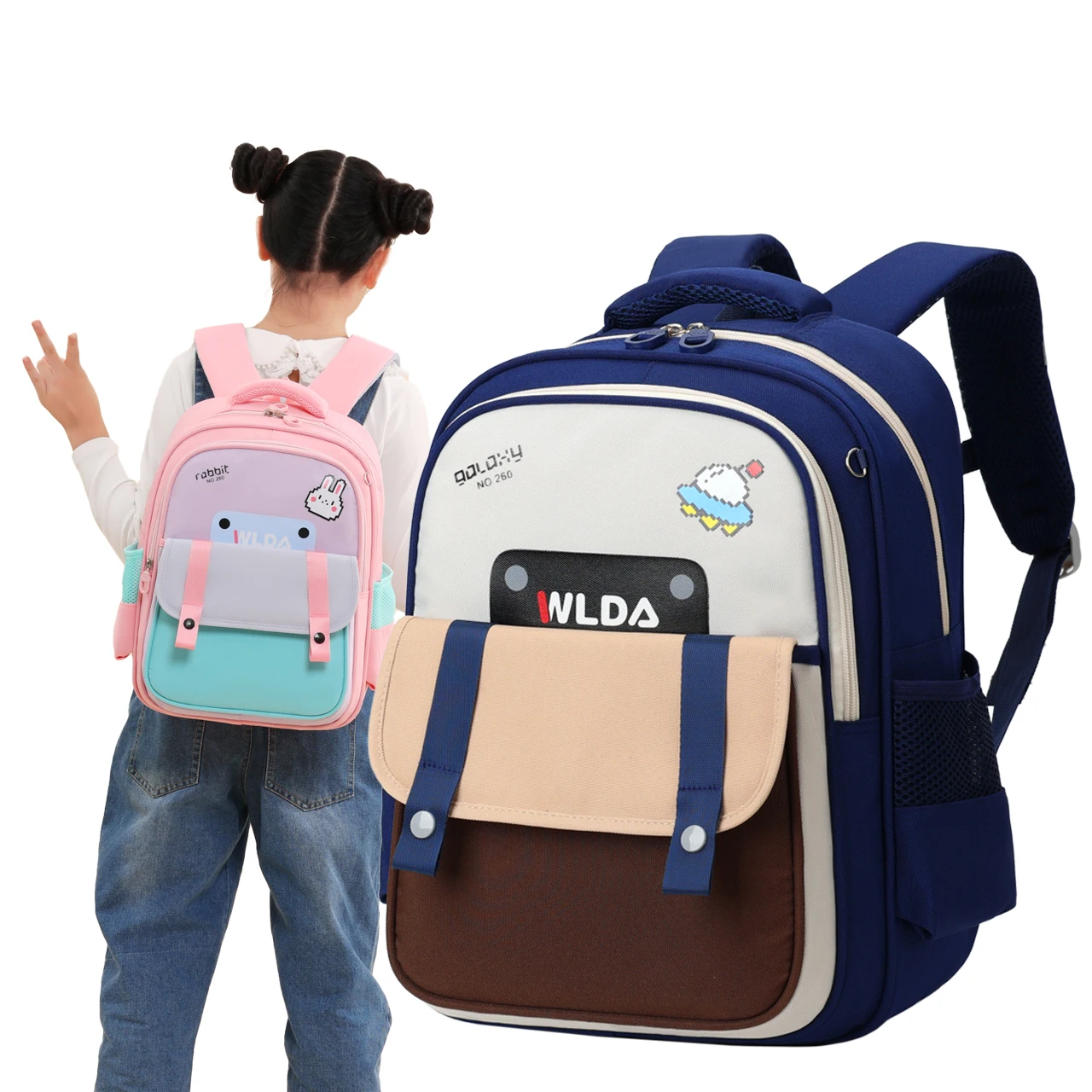 0260 Hot Sale TikTok Backpacks Cartoon Dinosaur Mini Kids Children Unisex American Children Waterproof School Backpack
