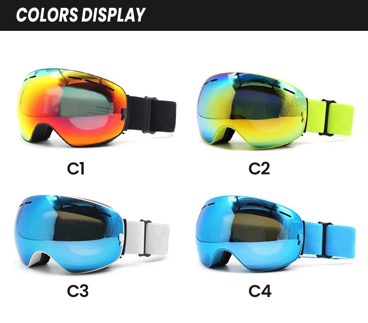 New High Quality Ski Goggles Polarized Anti fog Snowboard Goggles Custom Logo Ski Goggles