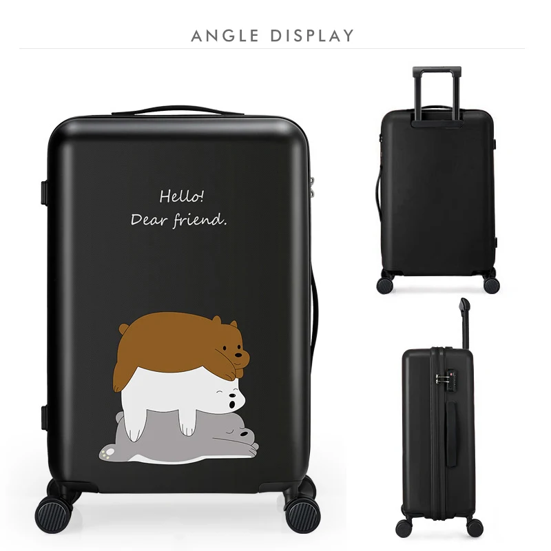 
High Quality PC Luggage Case Students Women Check-in Box Travel Suitcase Spinner Carry-on Luggage Case 