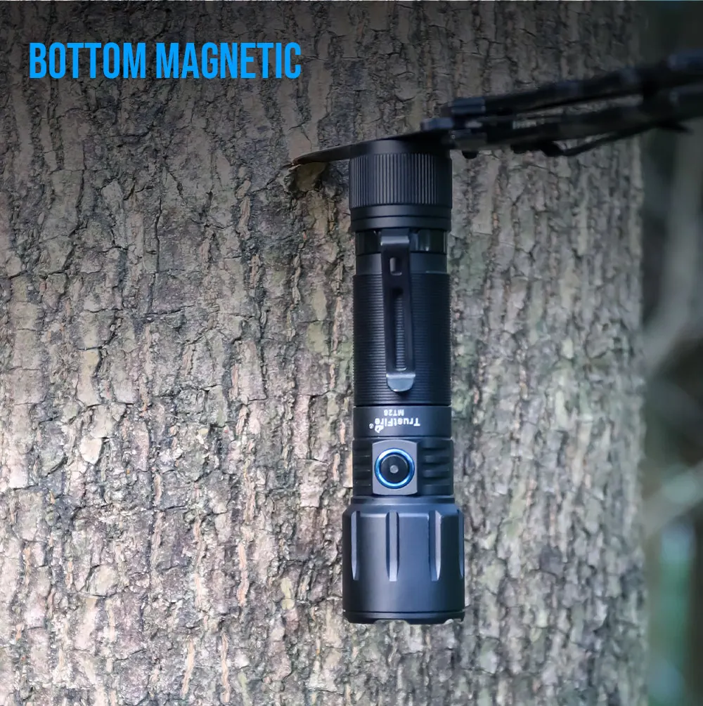 High Power TrustFire MT26 3300LM Magnetic EDC Flashlight 21700 USB C Rechargeable Power bank Hand Torch Light