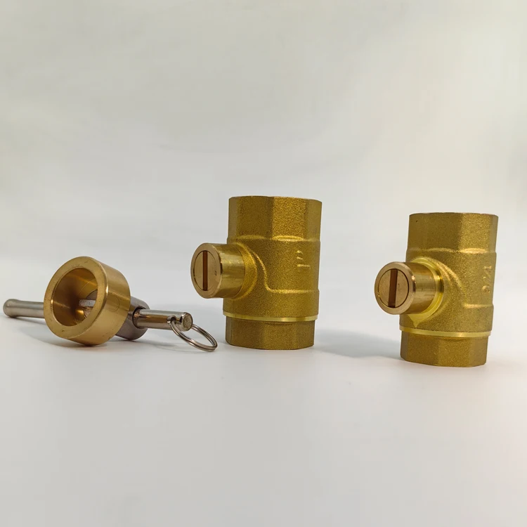 Brass ball valve with key lock Female/Female Thread for Water ,oil ,gas