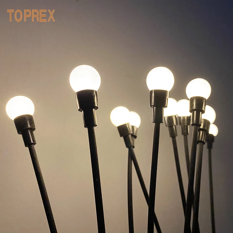 Persistent Highlighting Waterproof Warm White Flexible Firefly Solor Street Light For Outdoor Garden Park City Landscape Decor