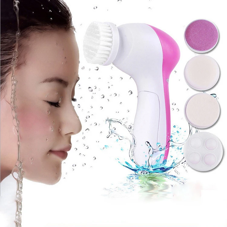 Amazoni Hot Electronic Face Facial Cleansing Brush Skin Massage Electric Rotating Cleaning Facial Spa Brush