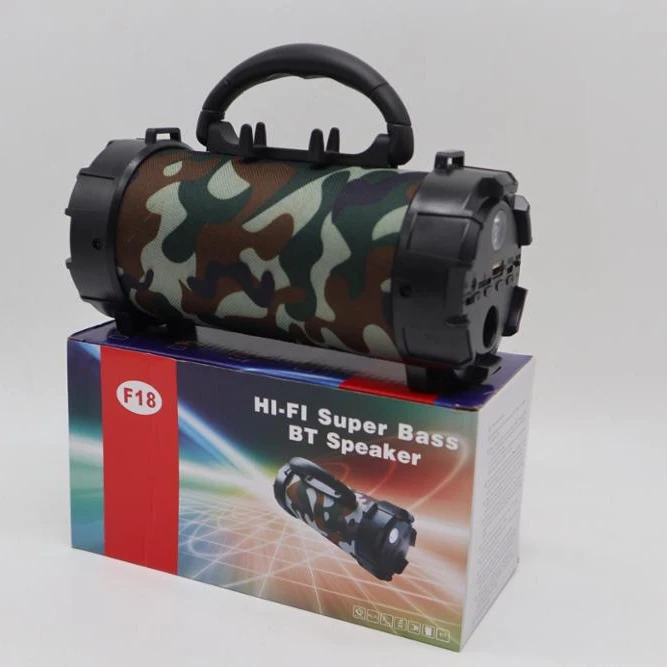 Spot F18 outdoor wireless  audio high power plug-in card portable flashlight wireless speaker e-commerce hit