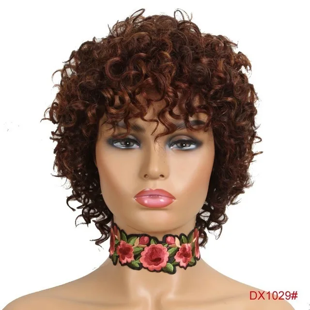 purple red lace frontal 100% turkish brazilian women men afro short kinky deep curly water wave synthetic remy human hair wig