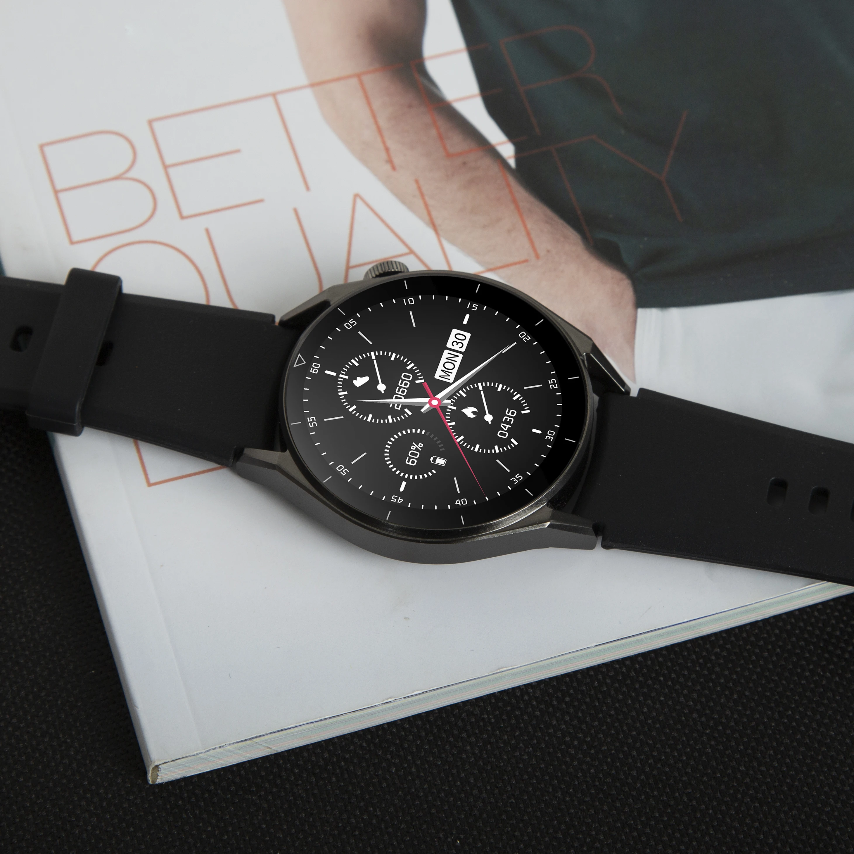 Newest Realtek 8763E Chip Waterproof IP68 1.39 Inch TFT 360*360 NLC305 Voice Call Multi Dial Switch SOS Wireless Charging