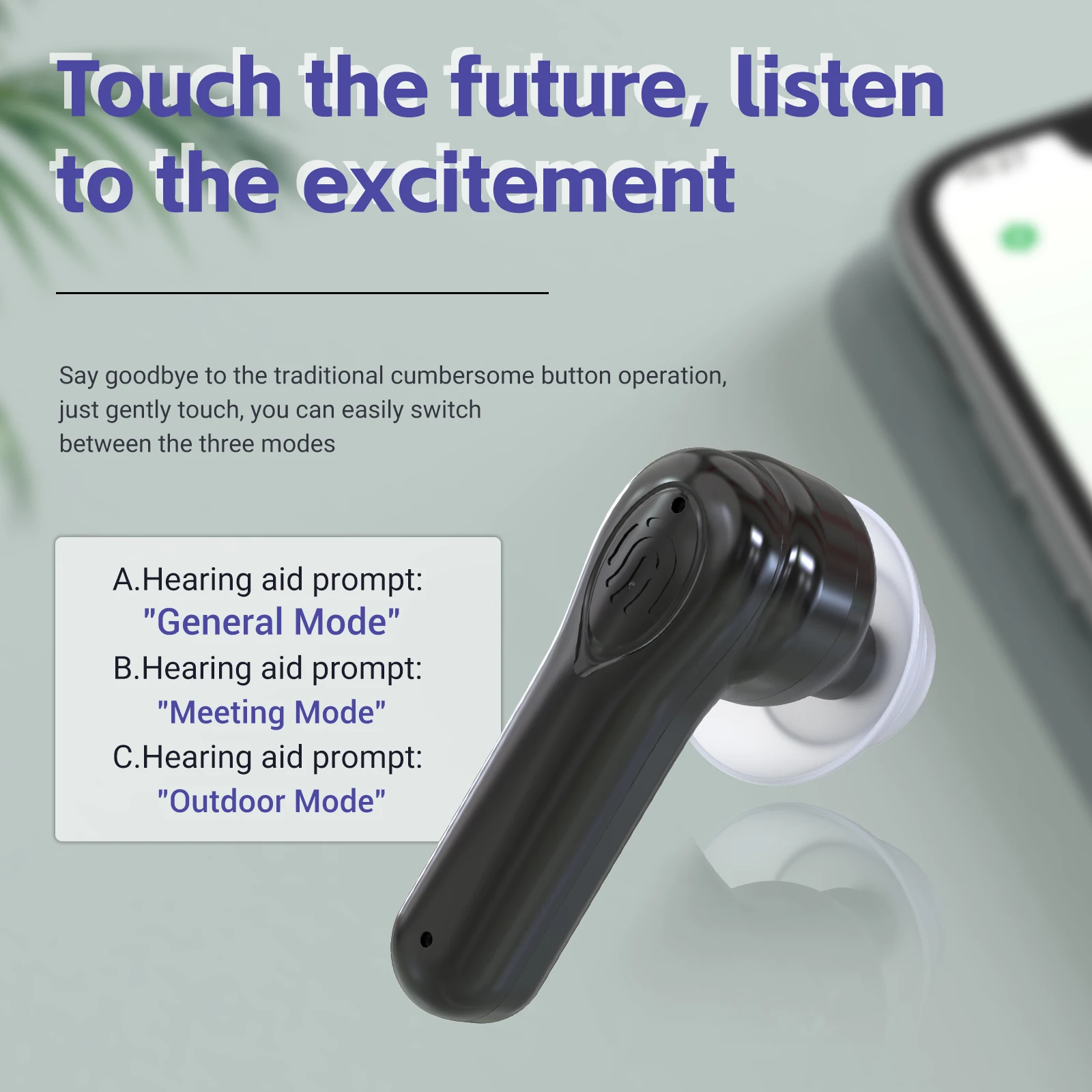 APP high-end TWS hearing aids rechargeable programmable hearing aids for the deaf price list wholesale audifonos para sordos