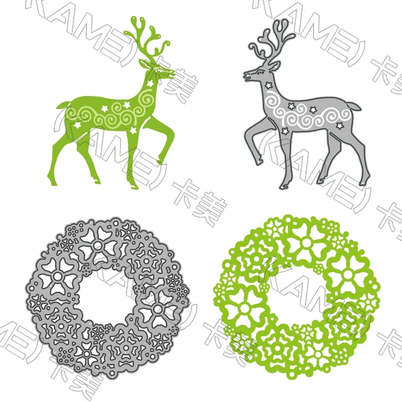 KAMEI Hot selling customize metal Craft cutting dies for diy Christmas Europa cup Olympics gift paper decoration