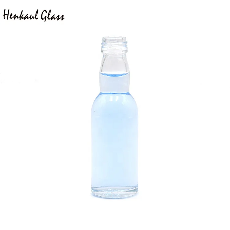 Reusable 40 ML Clear Empty Glass Mini Whisky Bottle for Liquor Packaging