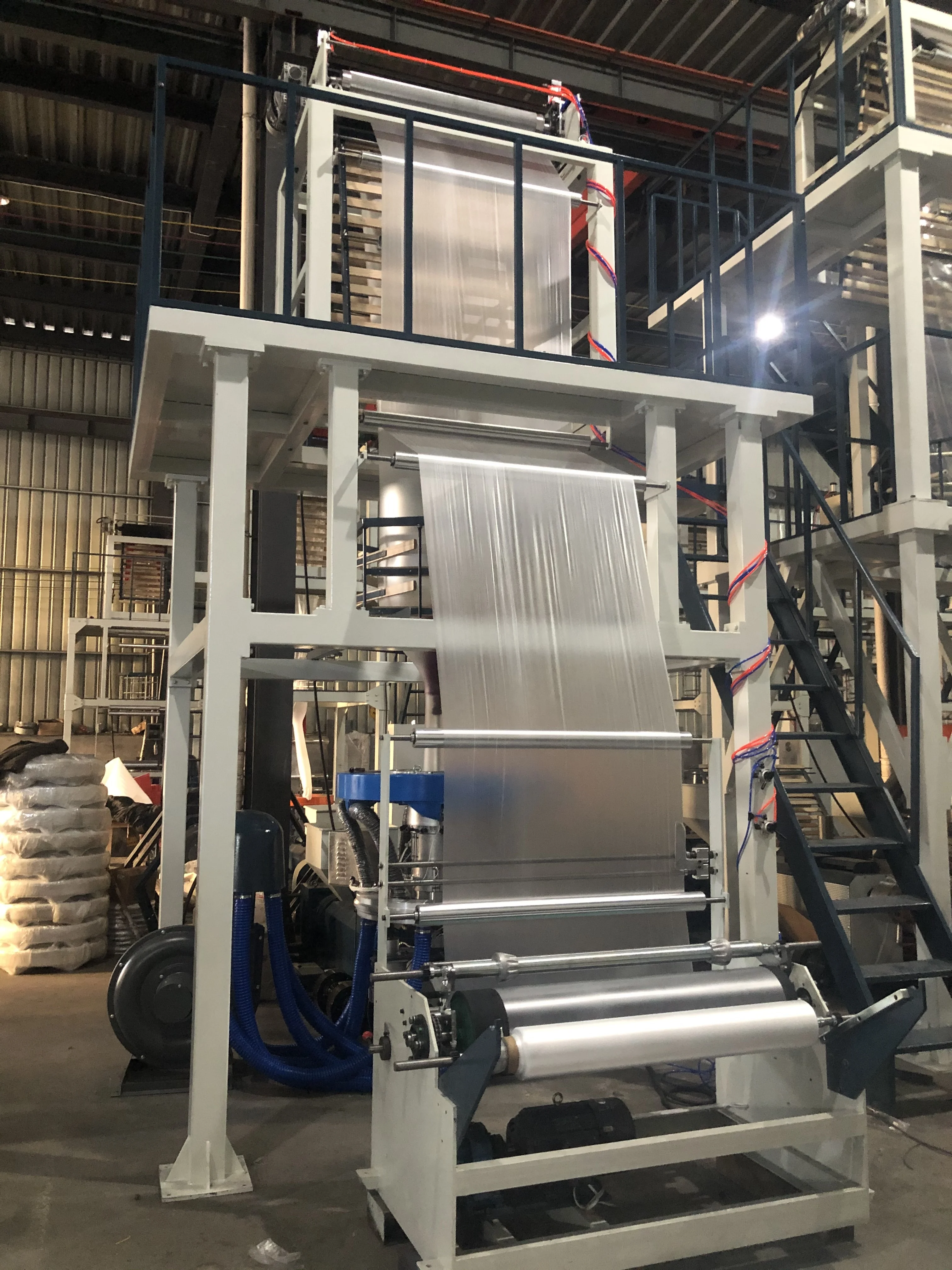 1000 мм машина для производства выдувной Пленки hdpe машина для выдувания Высокоскоростной экструдер для пленки hdpe