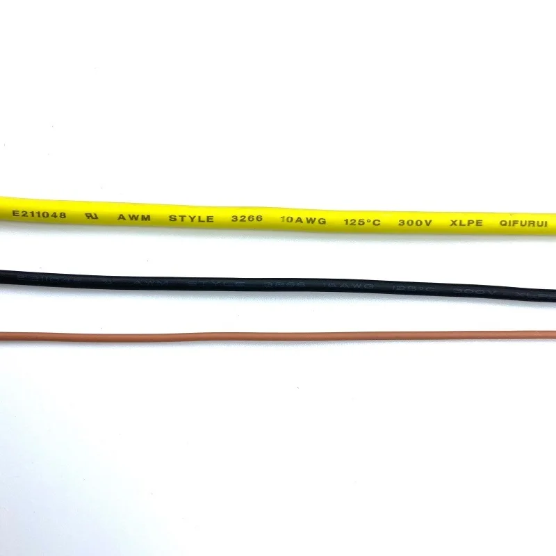 Qifurui низкодымчатая безгалогенная проволока AWM UI3266 16 20 24 26 28 AWG XLPE изоляционный термостойкий провод
