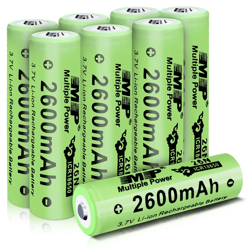 Grade A Flat Top Cell Original Full Capacity 18650 2600mAh 3.7V Li-ion Battery