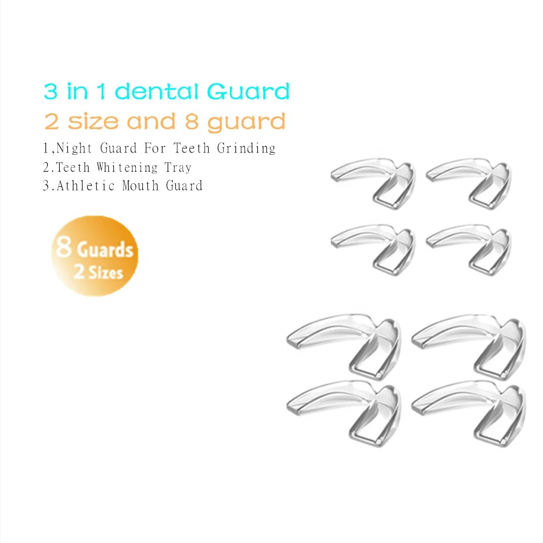 8PK dental guards for teeth grinding dental mouth guard grinding package wholesale anti grinding night mouth gu
