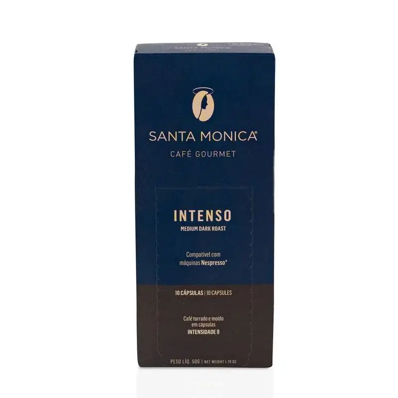 Special Selected Intense Coffee in Capsules - Display with 10 units SANTA MONICA Gourmet Brazilian Coffee