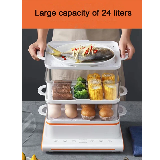 Three layer large capacity steam boiler, 24-hour intelligent reservation, and 12 hour long-term insulation