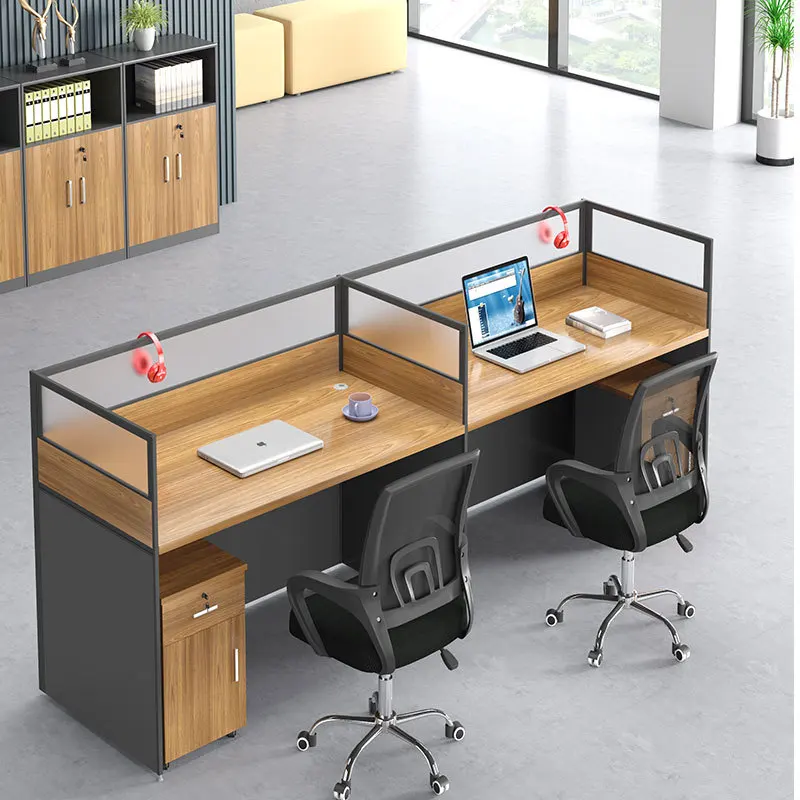 Ekintop cheap Soundproof staff working station desktop Office Cubicles office workstation desk with comfortable chair