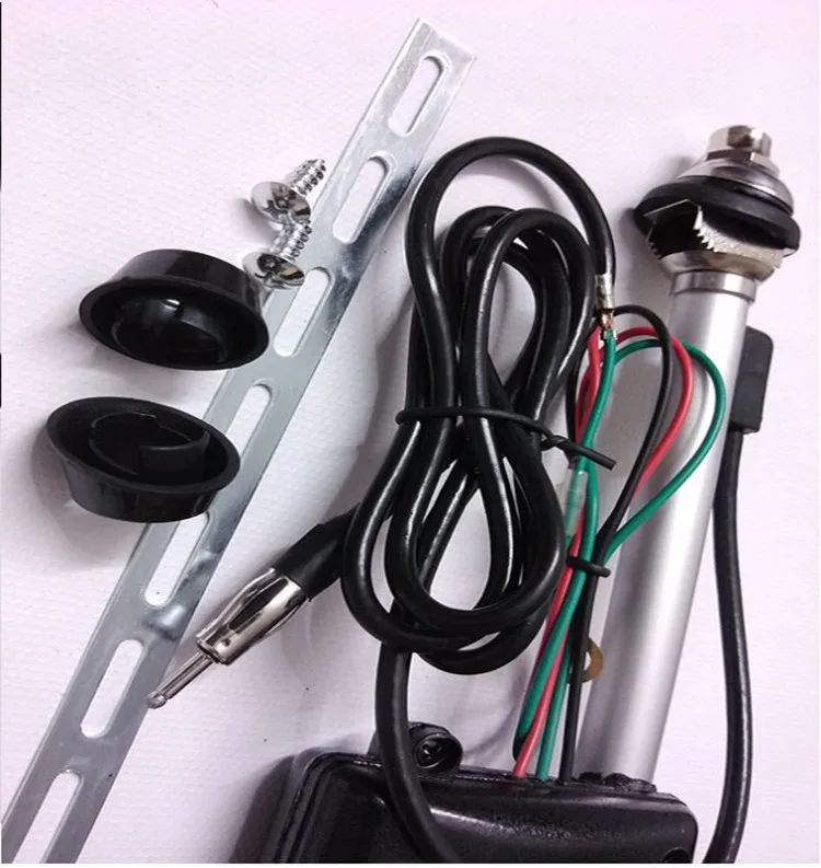 universal Type Auto Car Power Electric Aerial Automatic Antenna Mast AM FM Radio