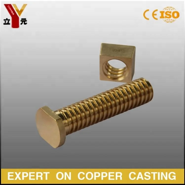 CNC Machining Customized Turning and Milling Bronze Brass nuts OEM