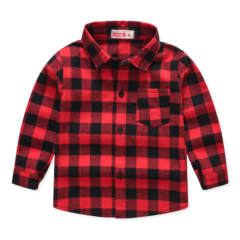 2020 Amazon kids clothing spring autumn new many designs long sleeve plaid shirt girls Korean children tops boys shirts