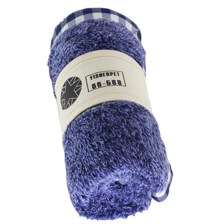 B161 soft printed  sherpa blanket for cat and dog pet throw