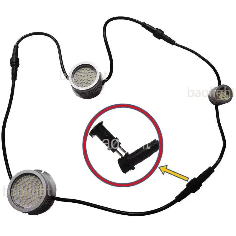 BAOMING водонепроницаемое 12V ip68 1W 2 5 W 4w светодиодное Подводное оборудование освещение для