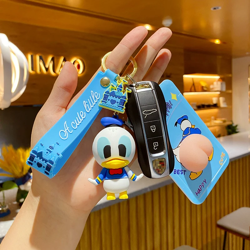 BaiMao 3d мультфильм Дональд Дак Дизайн брелок сумка бумажник Декор Подвеска эпоксидный пользовательский для ключей
