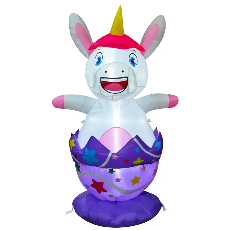 Unicorn Break Easter Egg Home Decoration Holiday Inflatables For Easter day Celebration