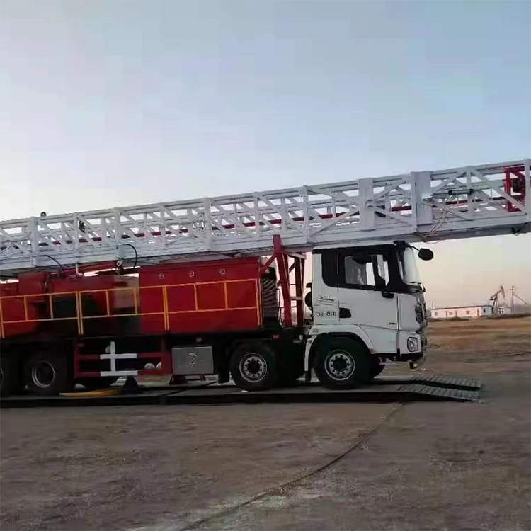 API oil and gas 550HP truck-mounted XJ550 workover rig