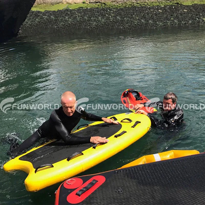 Drop Stitch Jet Ski Rescue Sled Inflatable Marine Rescue Equipment Safe Surf Rescue Board For Jet Ski Boat