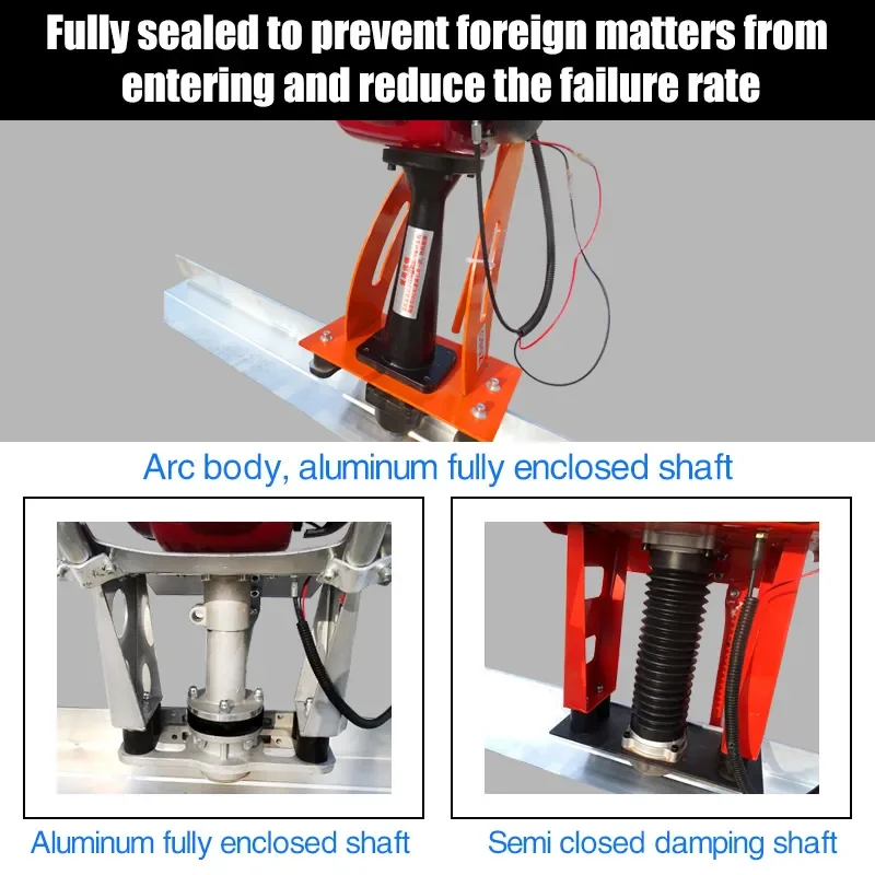 Factory Price Concrete Vibratory Leveling Screed Machine Gasoline Concrete Vibration Ruler