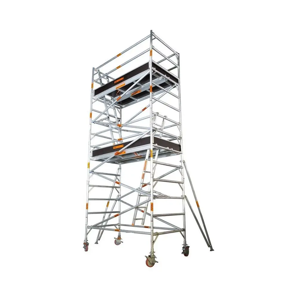 Aluminum Movable Scaffolding For Quick Assembly Of The Facade Is Used For Building Construction Platforms