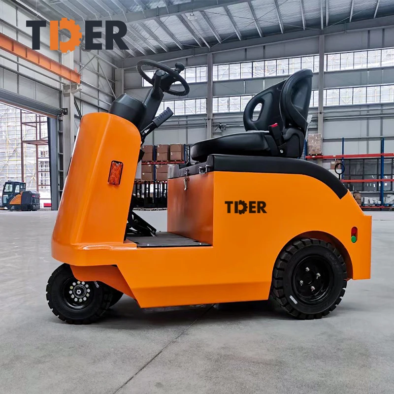 Tder factory direct sale new Luggage Traction Truck Lead-Acid Battery 2000kg 2ton Mini Electric Tractor for Airport Aircraft