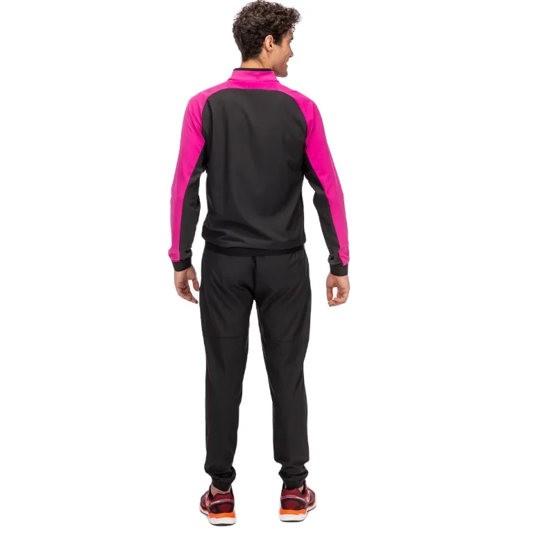 Athletic Sweat Suits Funnel Neck Contrast Side Stripe Mens Gym Tracksuits