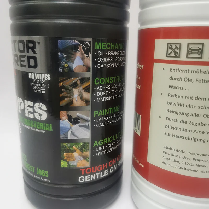 Custom Private Label Non Woven Heavy Duty Stain Remover Cleaning Industrial Wipes For Wholesale