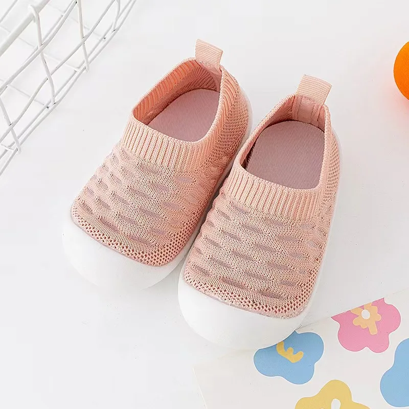 Spring and summer new breathable baby toddler shoes indoor non-slip baby front step shoes soft sole boys children shoes