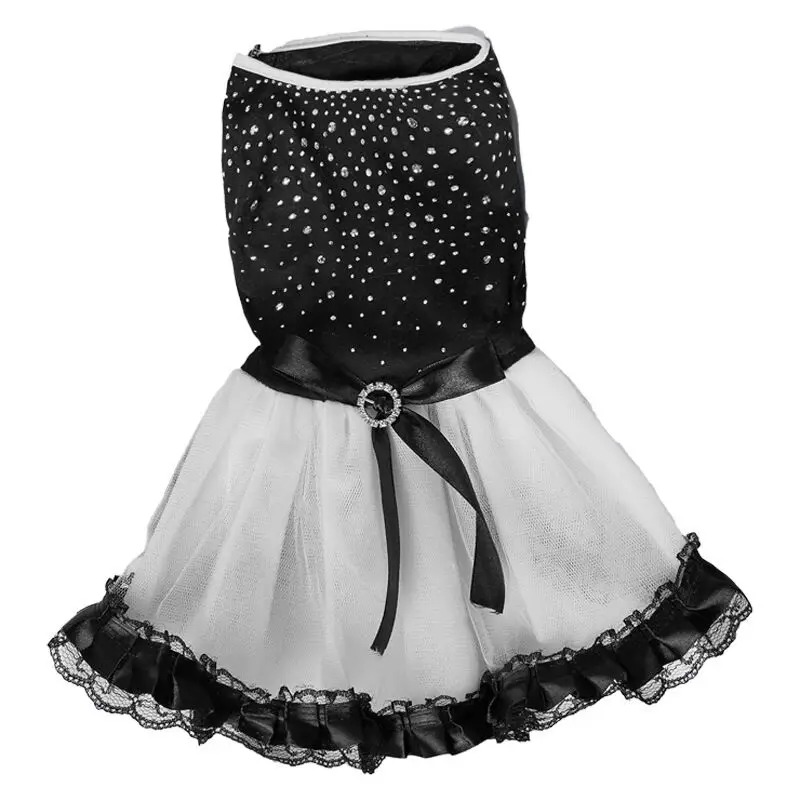 Factory wholesale pet clothes Dog Skirt Pet Wedding Dress Cotton Lace Lace Dog Cat Wedding Dress