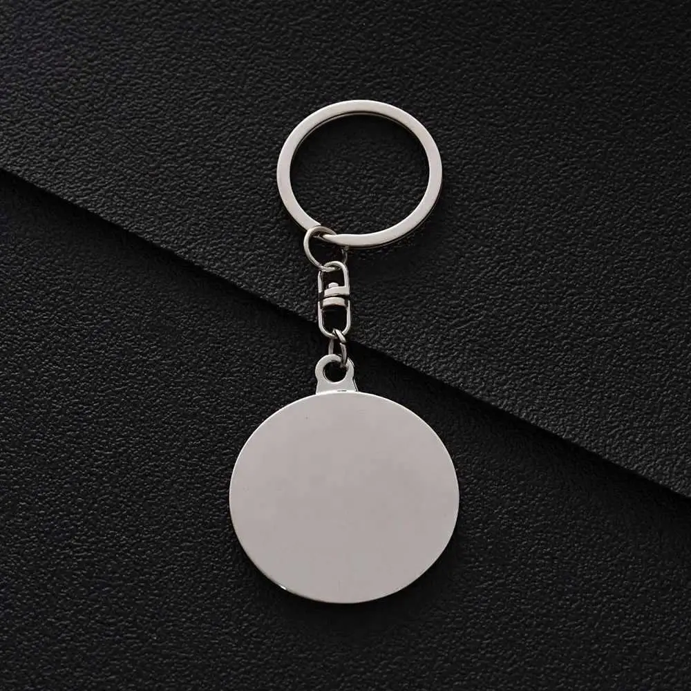Silver 50 Years Super Perpetual Calendar Key Chains, Car Bag Pendant Keyring Holder, Rings Astrology Keychains