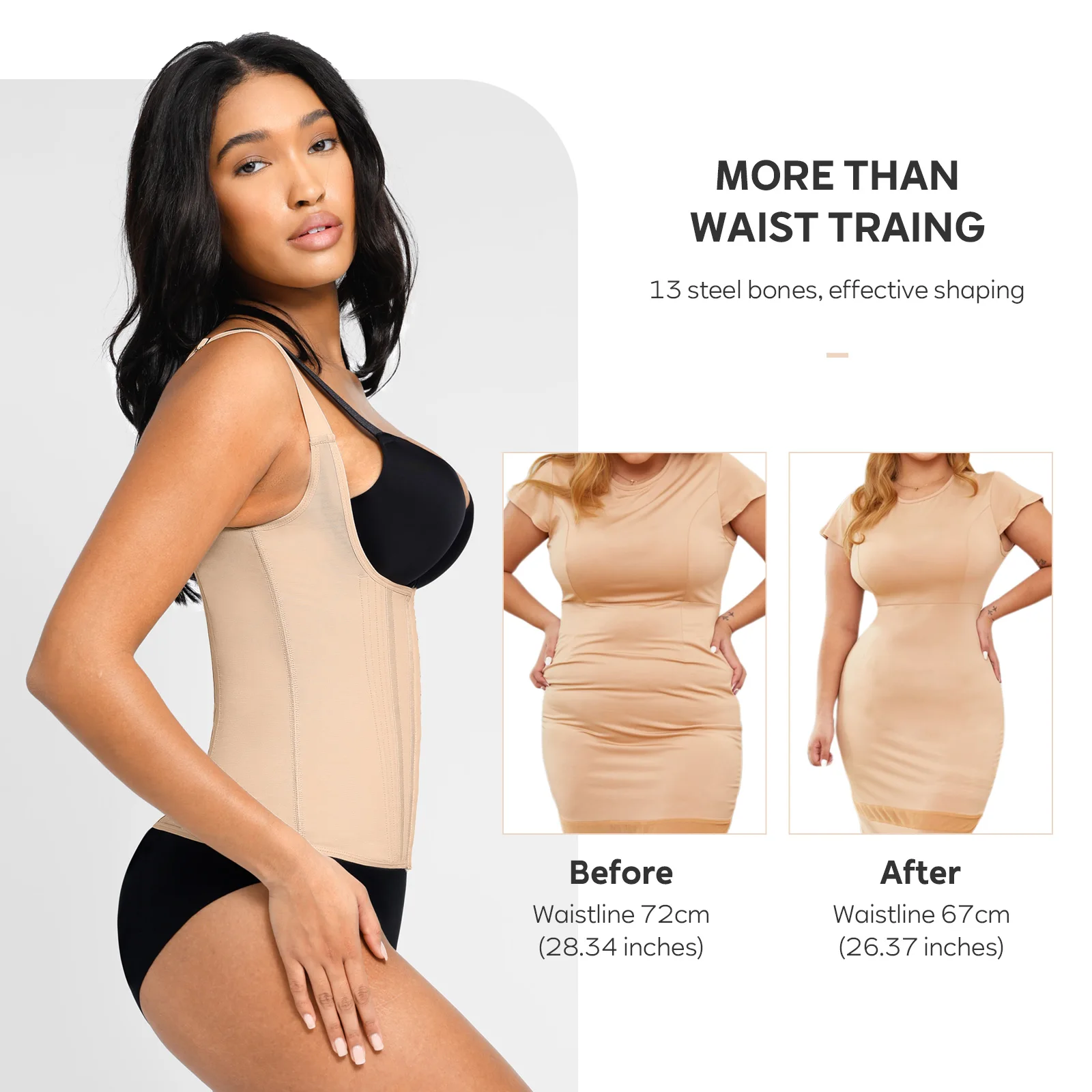 wholesale custom Slimming Latex Sauna Steel bone corset Waist trainer shaper Belt Trimmers waist trainer vest for women